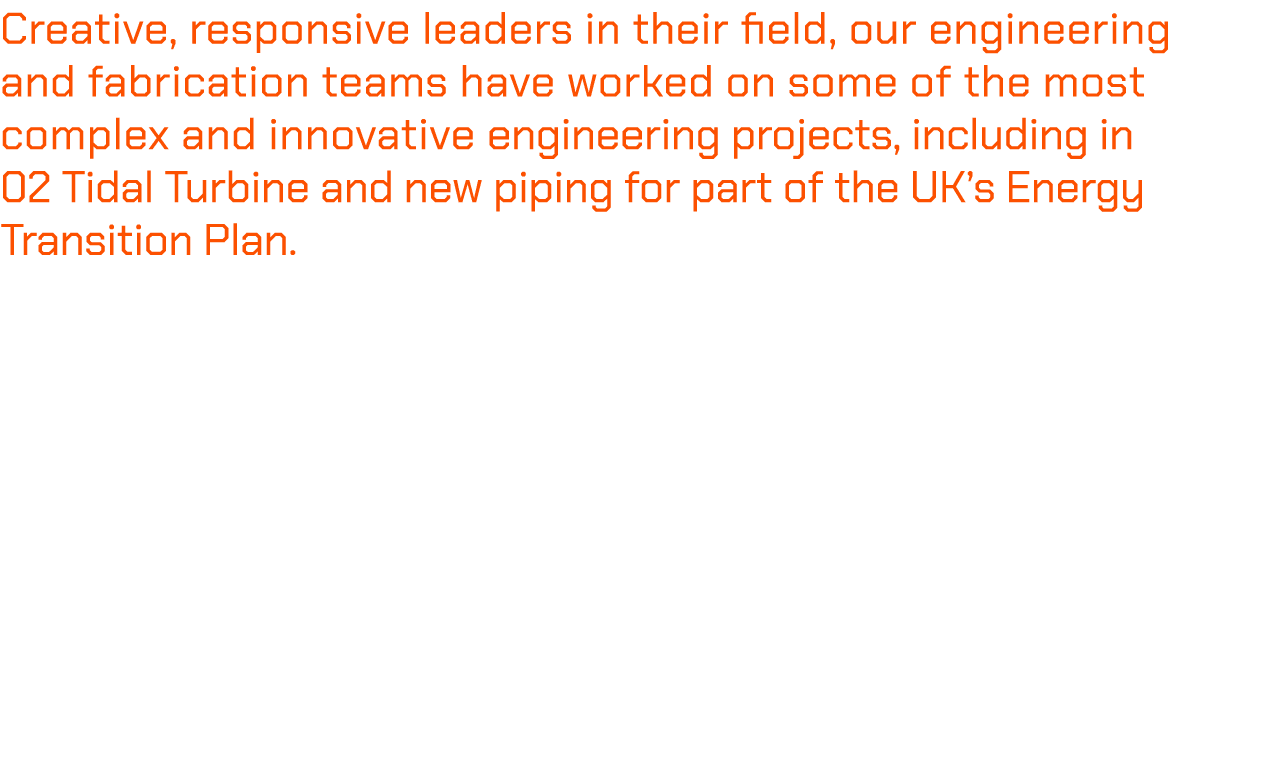 Creative, responsive leaders in their field, our engineering and fabrication teams have worked on some of the most co...